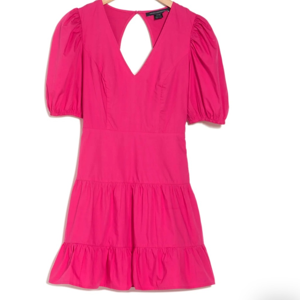 French Connection hot pink dress
